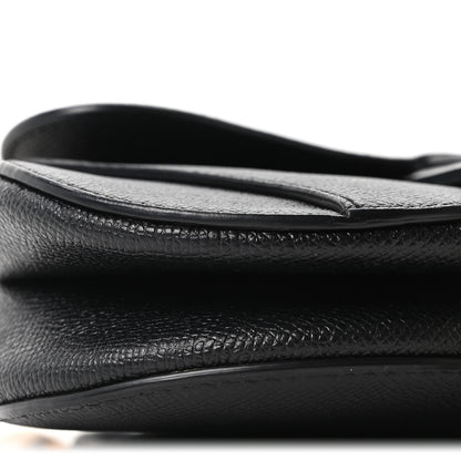 Christian Dior Grained Calfskin Mini Saddle Bag Black 8 of 9