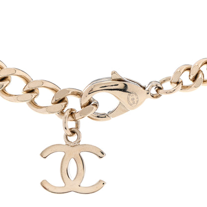 Chanel Crystal Chain CC Link Choker Gold Silver 6 of 6