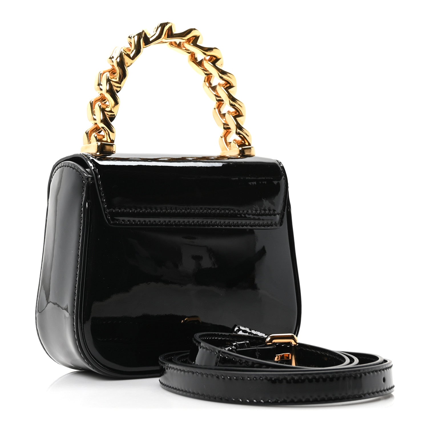 Versace Patent Mini La Medusa Bag Black 3 of 9