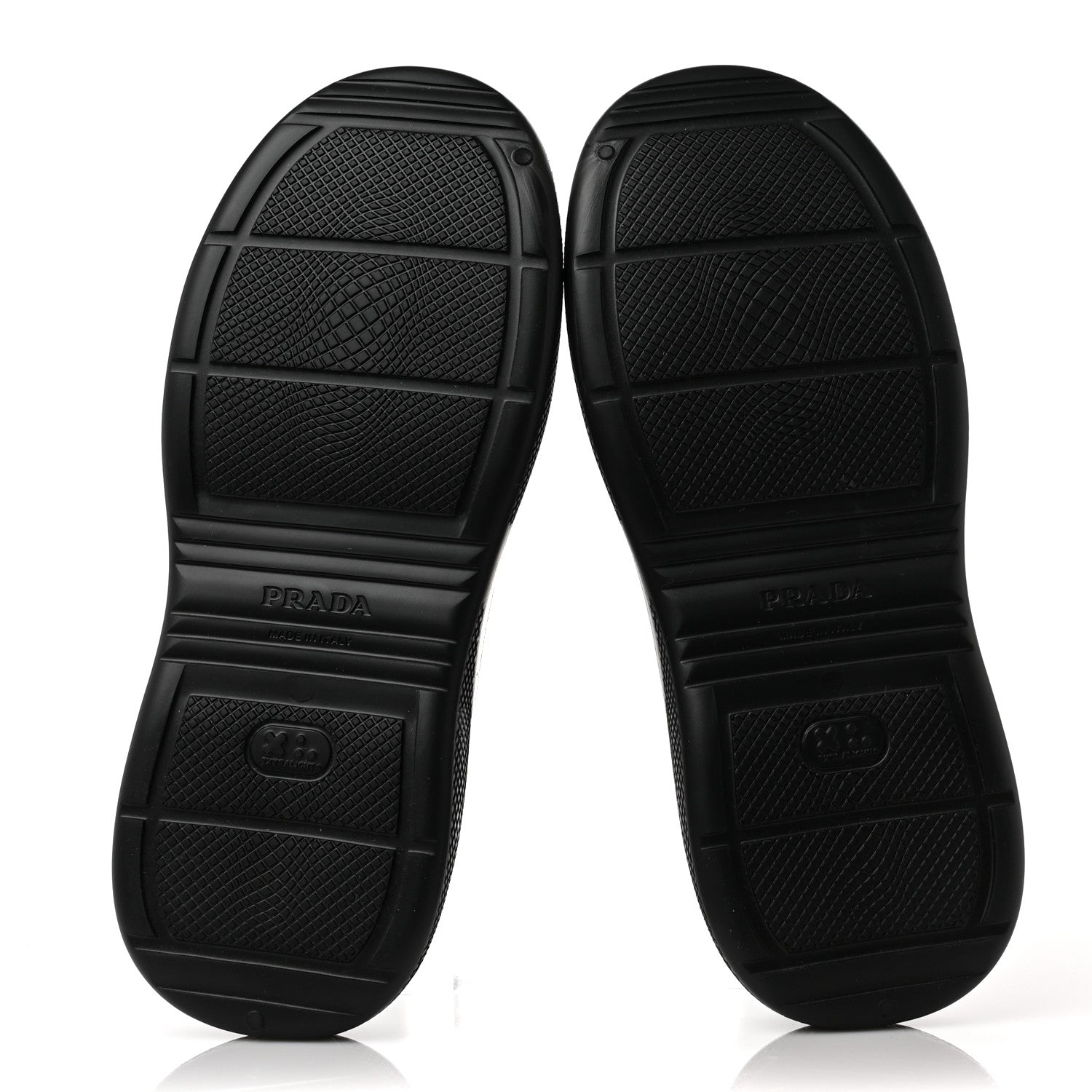 Prada Soft Mellow Rubber Triangle Logo Embossed Womens 25mm Mules 38 Black 5 of 8