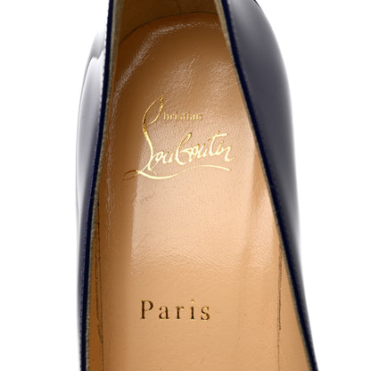 Christian Louboutin Patent Decoltish 85 Pumps 37 Encre 6 of 11