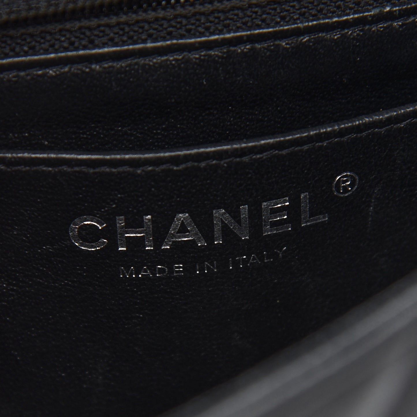 Lambskin Quilted Mini Rectangular Flap Black