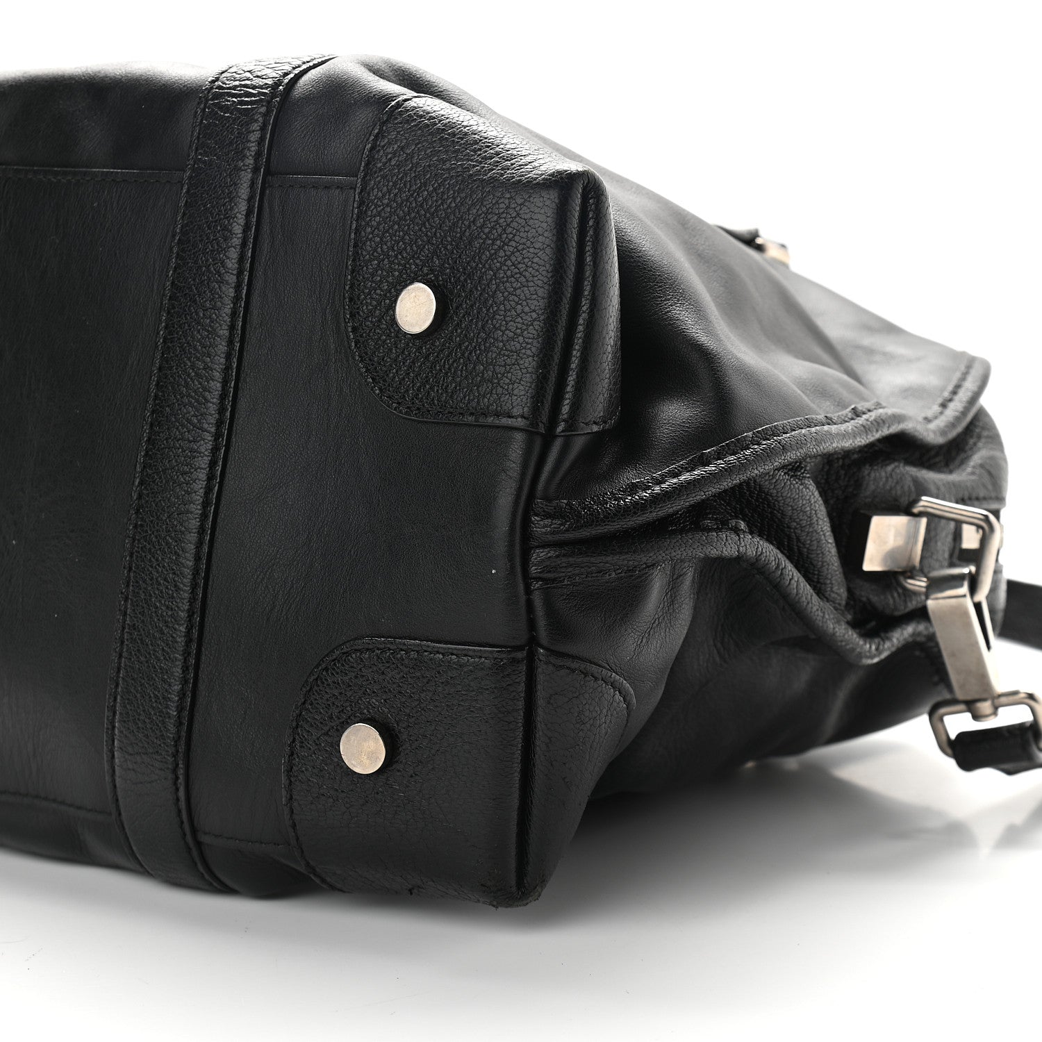 Proenza Schouler Calfskin Top Handle Satchel Bag Black 9 of 9