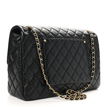 Chanel Caviar Quilted XXL Travel Flap Bag Black 3 of 10