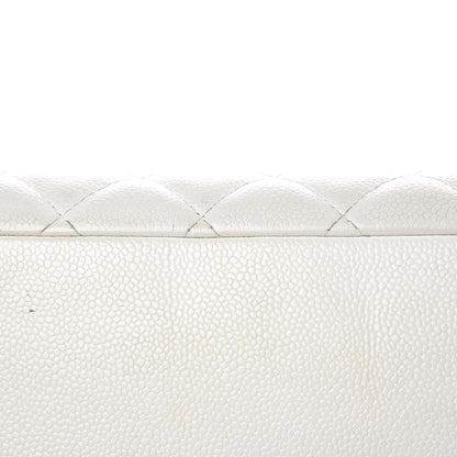 Chanel Caviar Quilted Grand Shopping Tote GST White 10 of 27