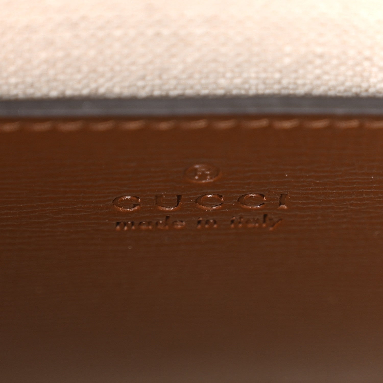 Gucci GG Supreme Monogram Azalea Calfskin Mini Retro Interlocking G Tote Bag Beige Ebony Brown Sugar 6 of 10
