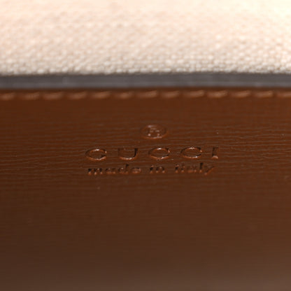 Gucci GG Supreme Monogram Azalea Calfskin Mini Retro Interlocking G Tote Bag Beige Ebony Brown Sugar 6 of 10