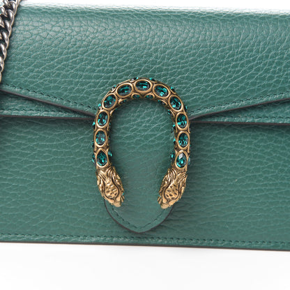 Gucci Calfskin Super Mini Dionysus Shoulder Bag Emerald 9 of 9