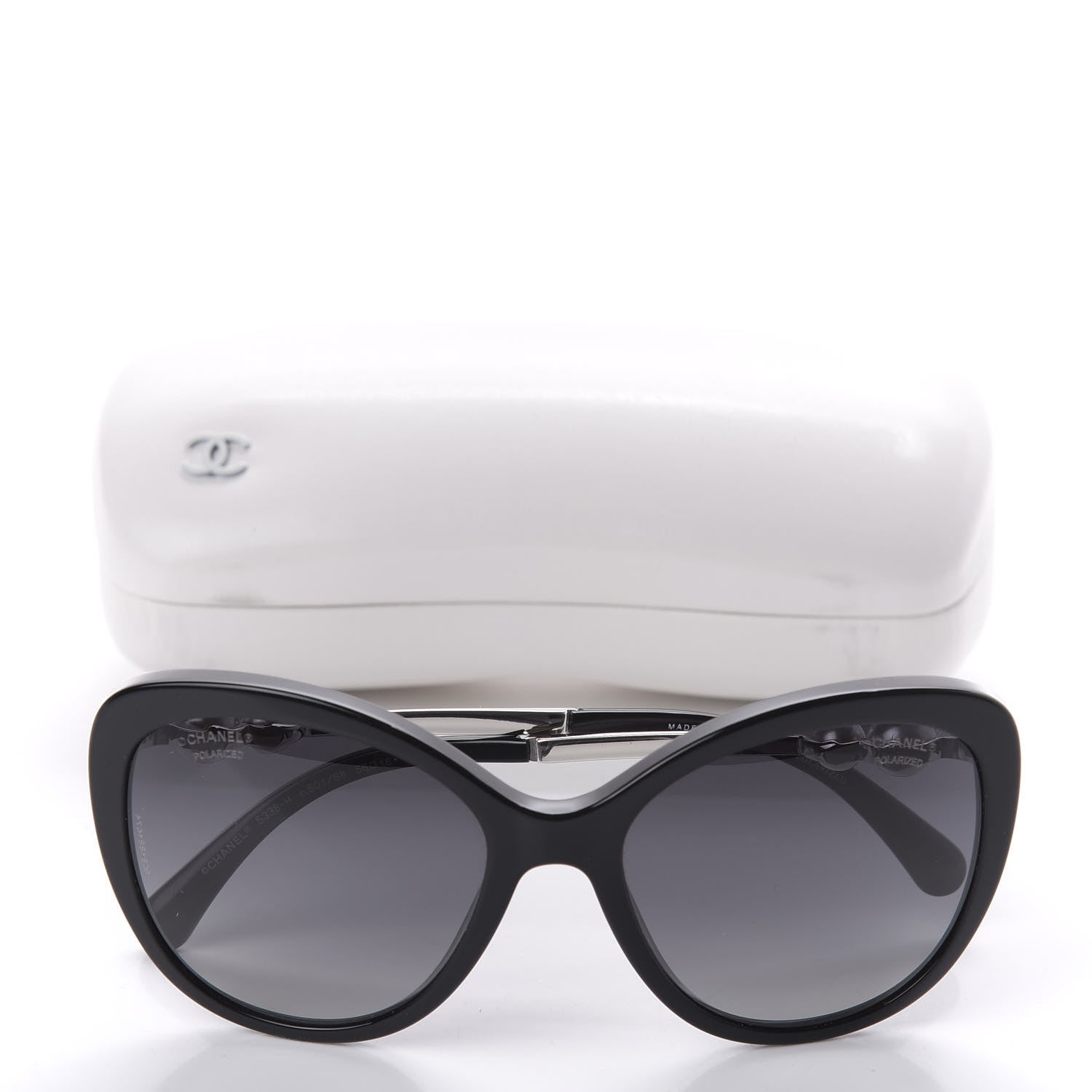 Chanel Pearl Polarized Sunglasses 5338-H-A Black 8 of 8