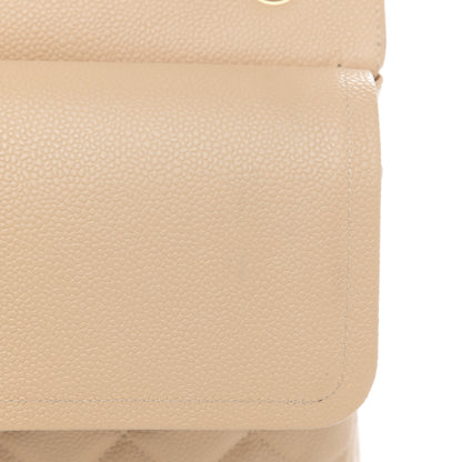 Chanel Caviar Quilted Jumbo Double Flap Light Beige 14 of 16