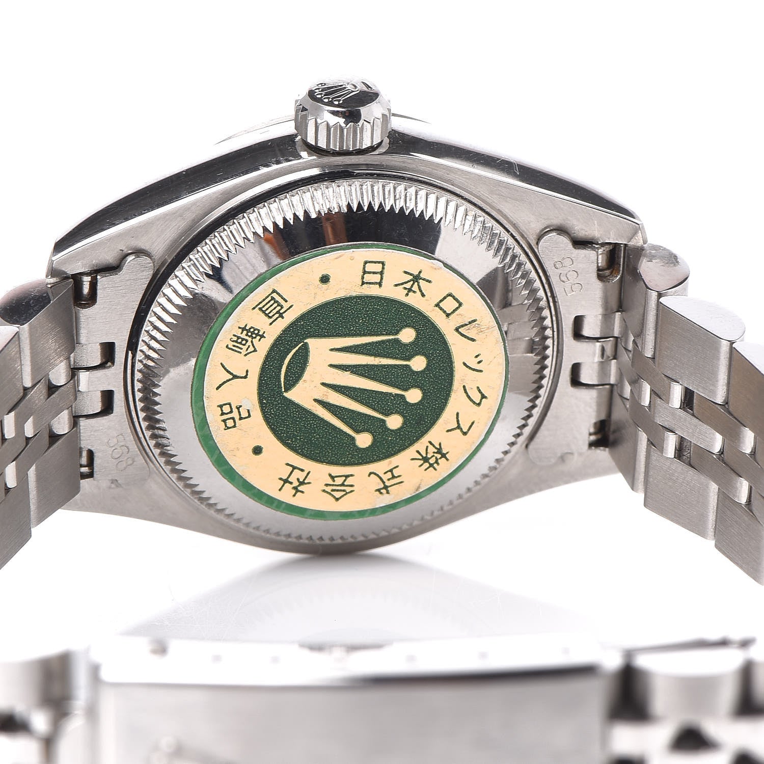 Rolex Stainless Steel 18K White Gold 26mm Oyster Perpetual Datejust Watch Silver 69174 5 of 6