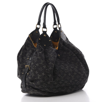 Louis Vuitton Denim Mahina XL Black 2 of 9
