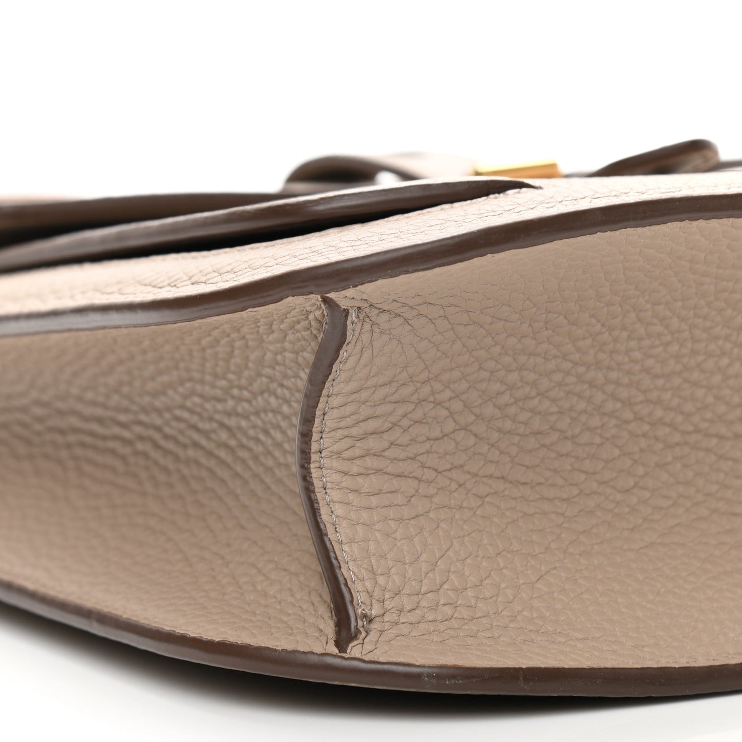 Grained Calfskin Rialto Crossbody Taupe