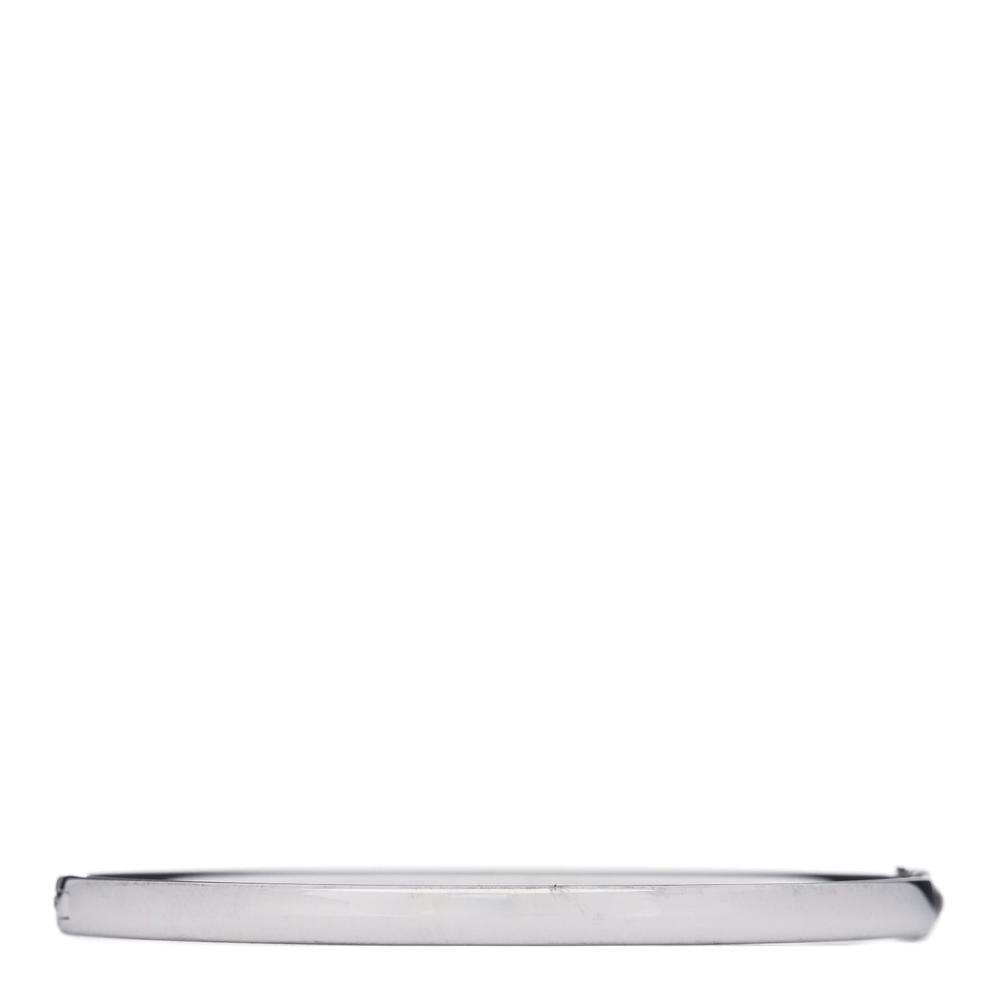 18K White Gold Diamond Metro Three-row Hinged Bangle Bracelet