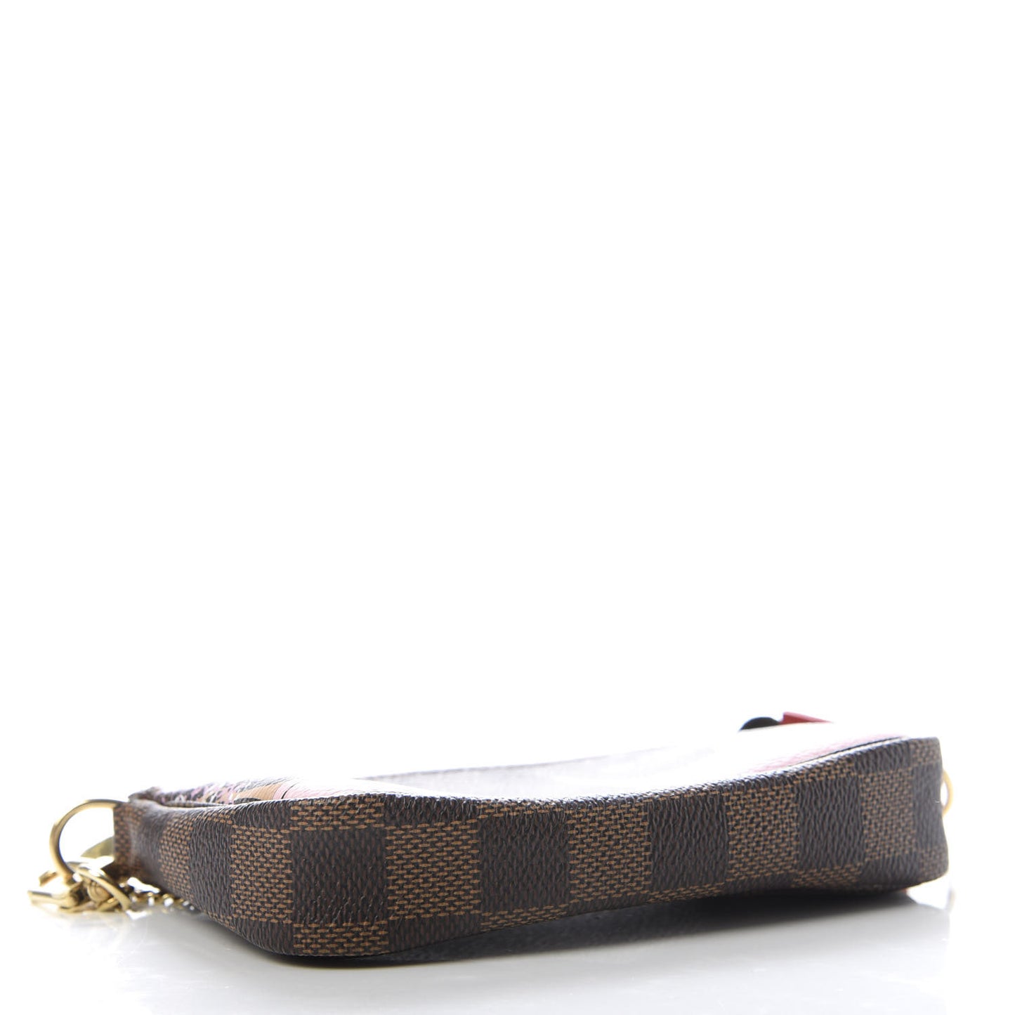 Damier Ebene 2019 Christmas Animation Mini Pochette Accessories Red
