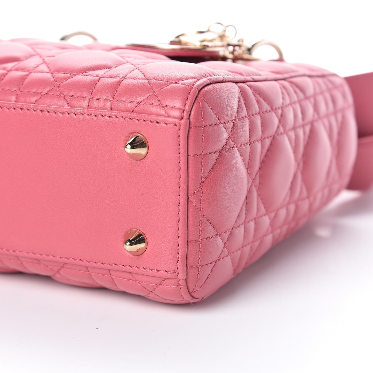 Lambskin Cannage Small My ABCDior Lady Dior Pink Honey