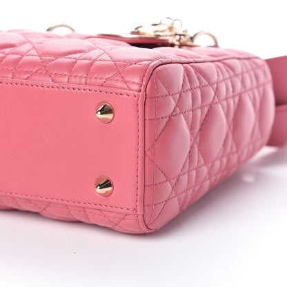 Christian Dior Lambskin Cannage Small My ABCDior Lady Dior Pink Honey 13 of 17