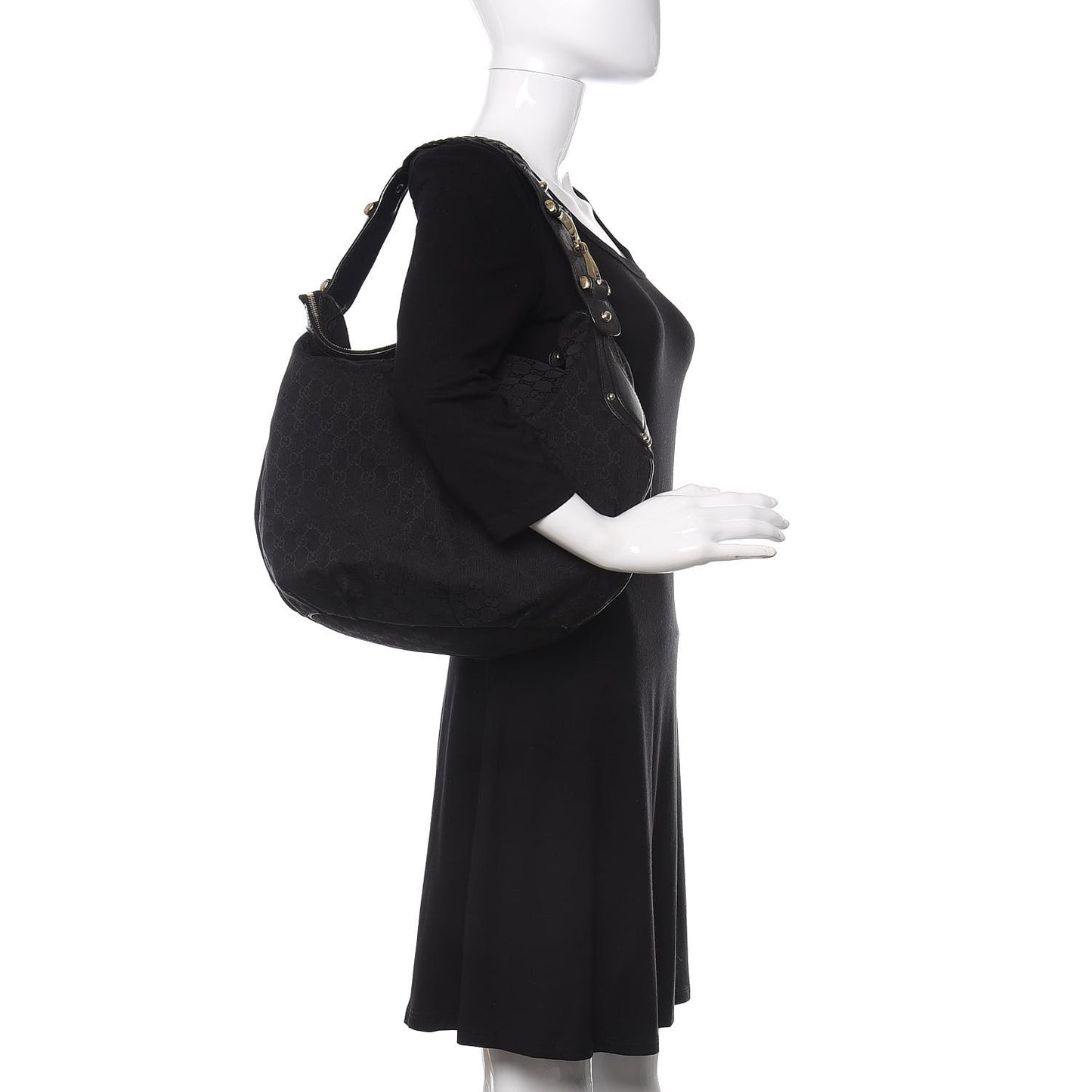 Monogram Medium Pelham Hobo Black