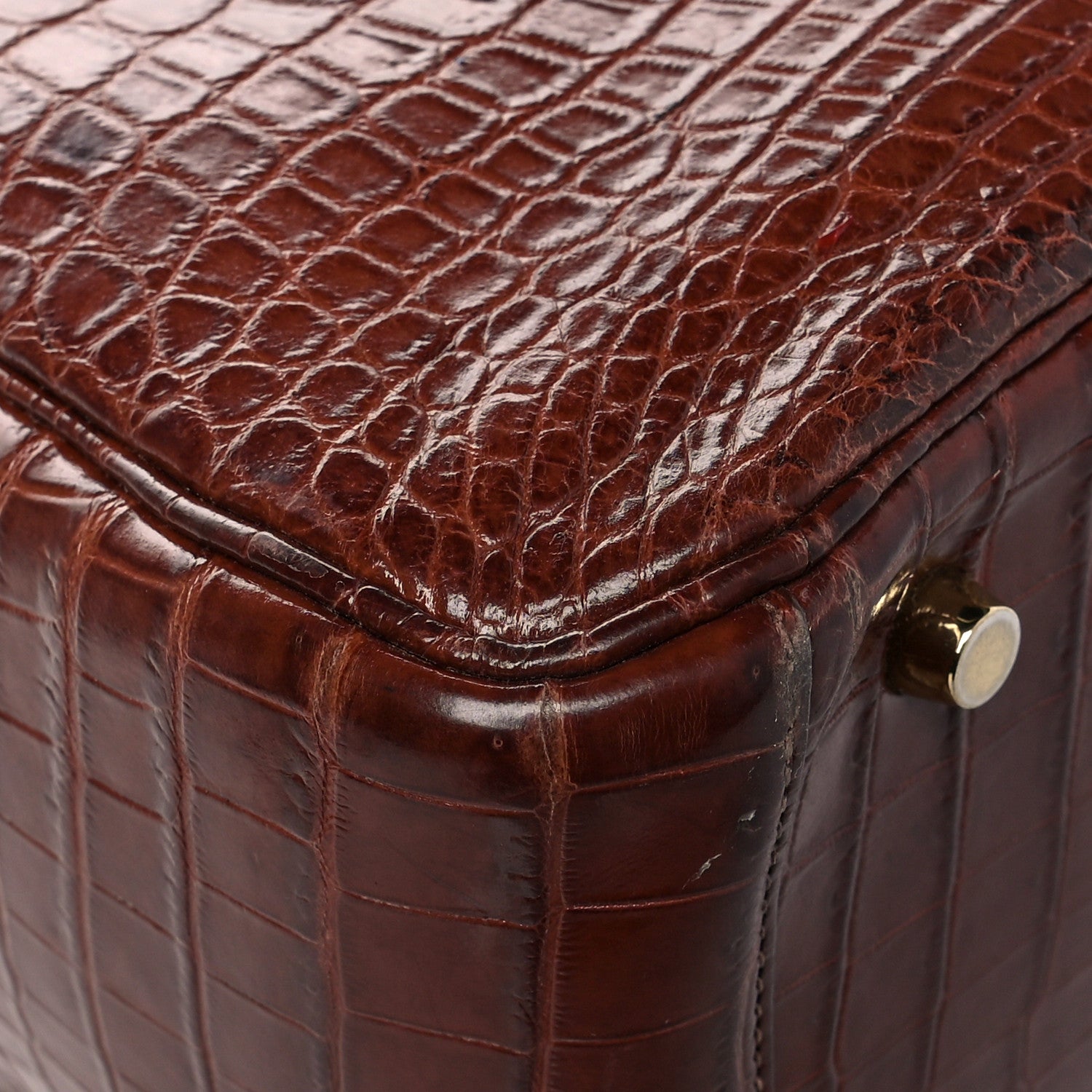 Hermes Matte Niloticus Crocodile Lindy 30 Miel 10 of 15