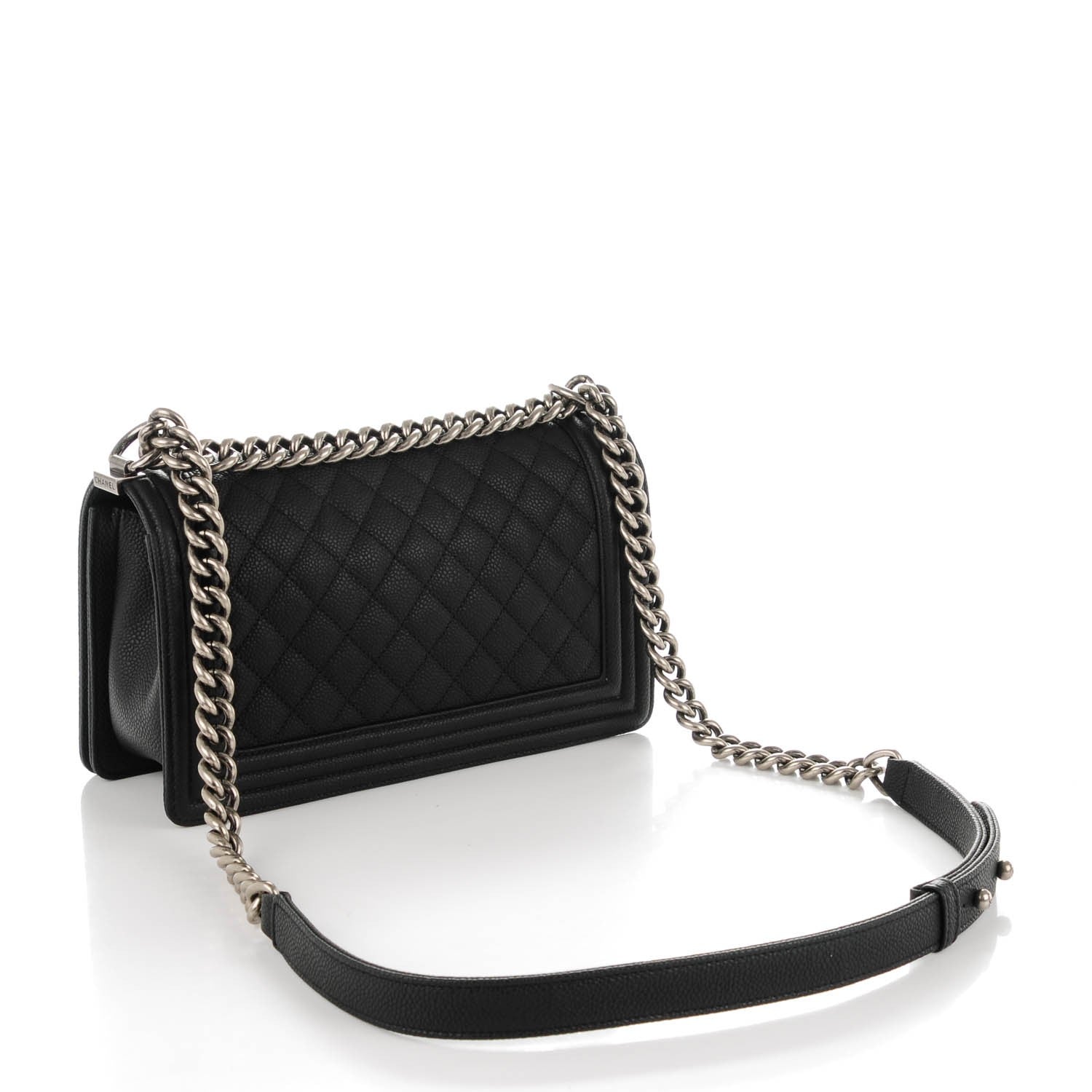 Chanel Caviar Quilted Medium Boy Flap Black 3 of 7