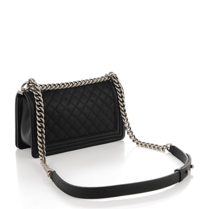 Chanel Caviar Quilted Medium Boy Flap Black 3 of 7