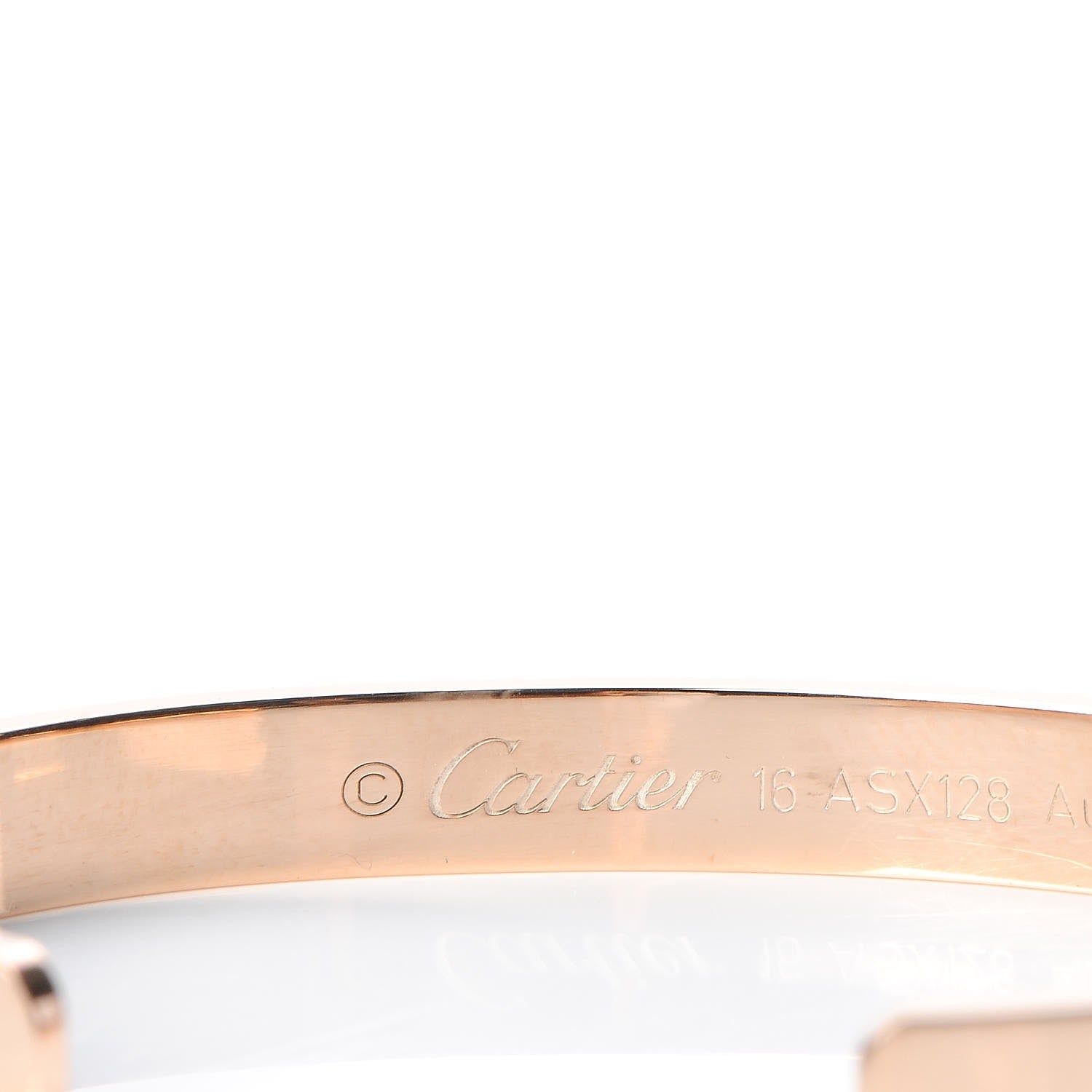 Cartier 18K Pink Gold LOVE Cuff Bracelet 16 4 of 7