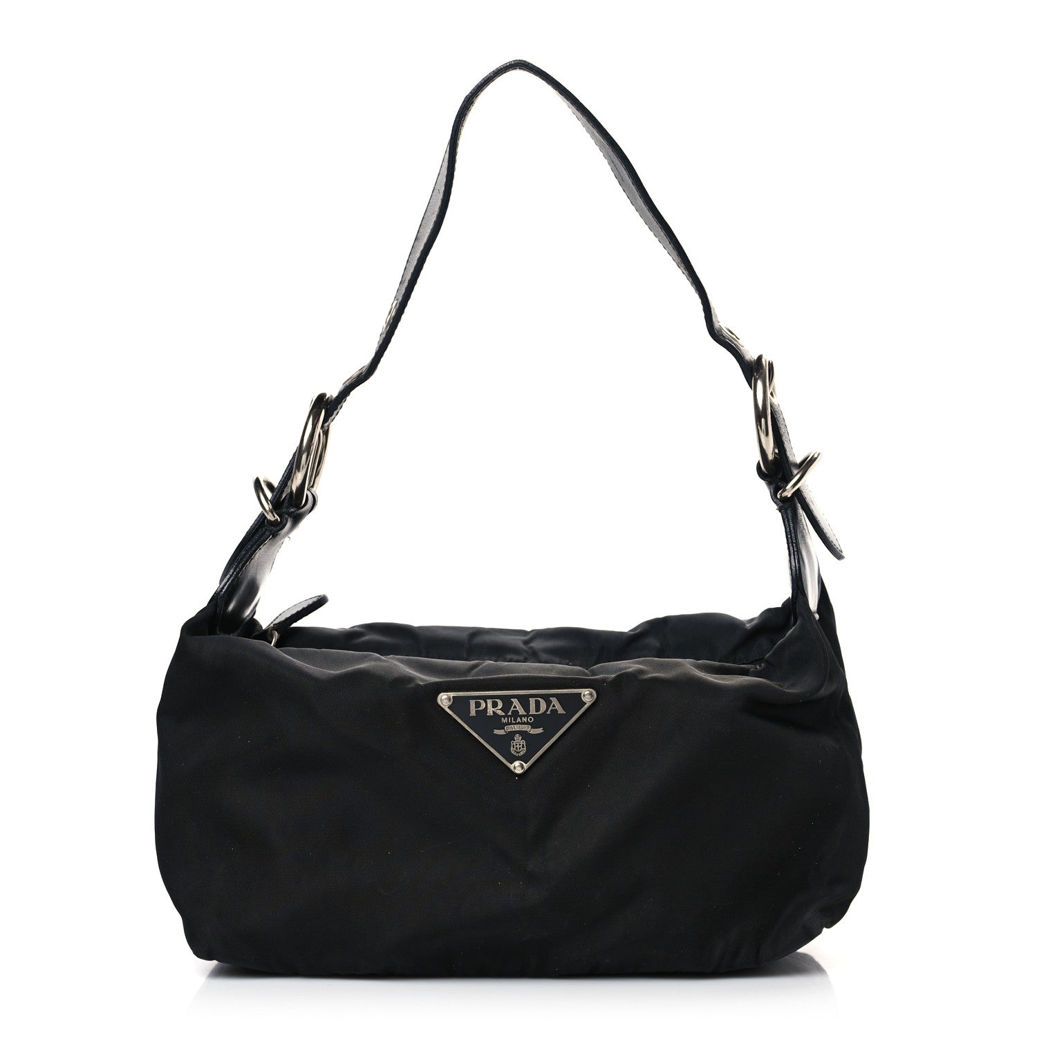 Prada Tessuto Nylon Shoulder Bag Black 1 of 13