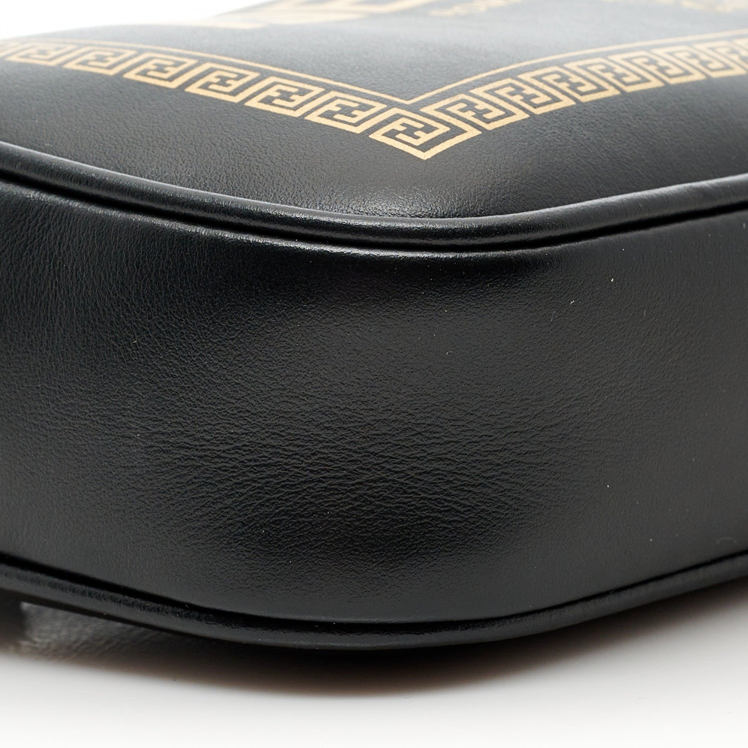 Fendi X VERSACE Vitello Cover Fendace Medusa Small Camera Case Black Gold 9 of 11