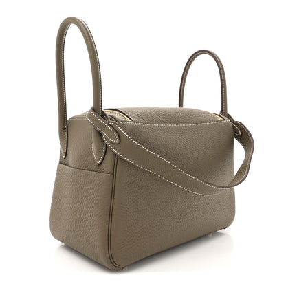 Hermes Taurillon Clemence Lindy 26 Etoupe 3 of 10