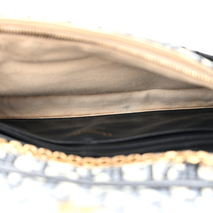 Christian Dior Oblique Saddle Chain Pouch Blue 5 of 12