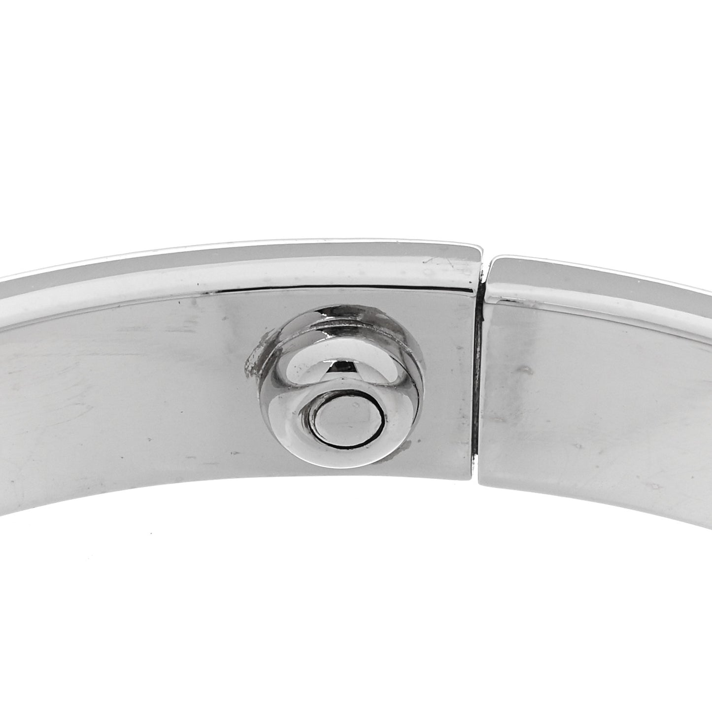 18K White Gold 4 Diamond LOVE Bracelet 16