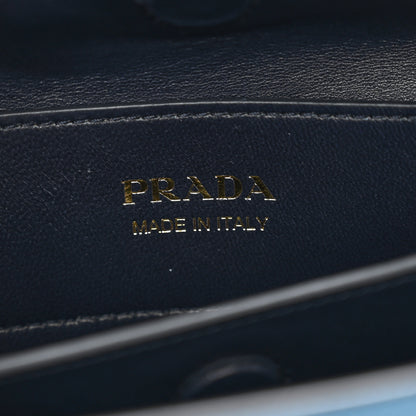 Prada Saffiano Cuir Bi-Color Medium Double Bag Mare Baltico 7 of 9