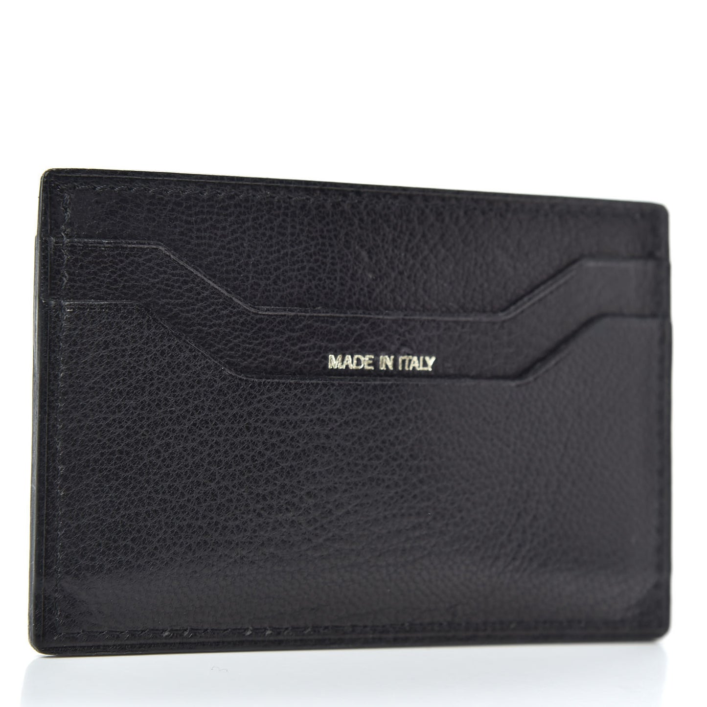 Goatskin Card Holder Black