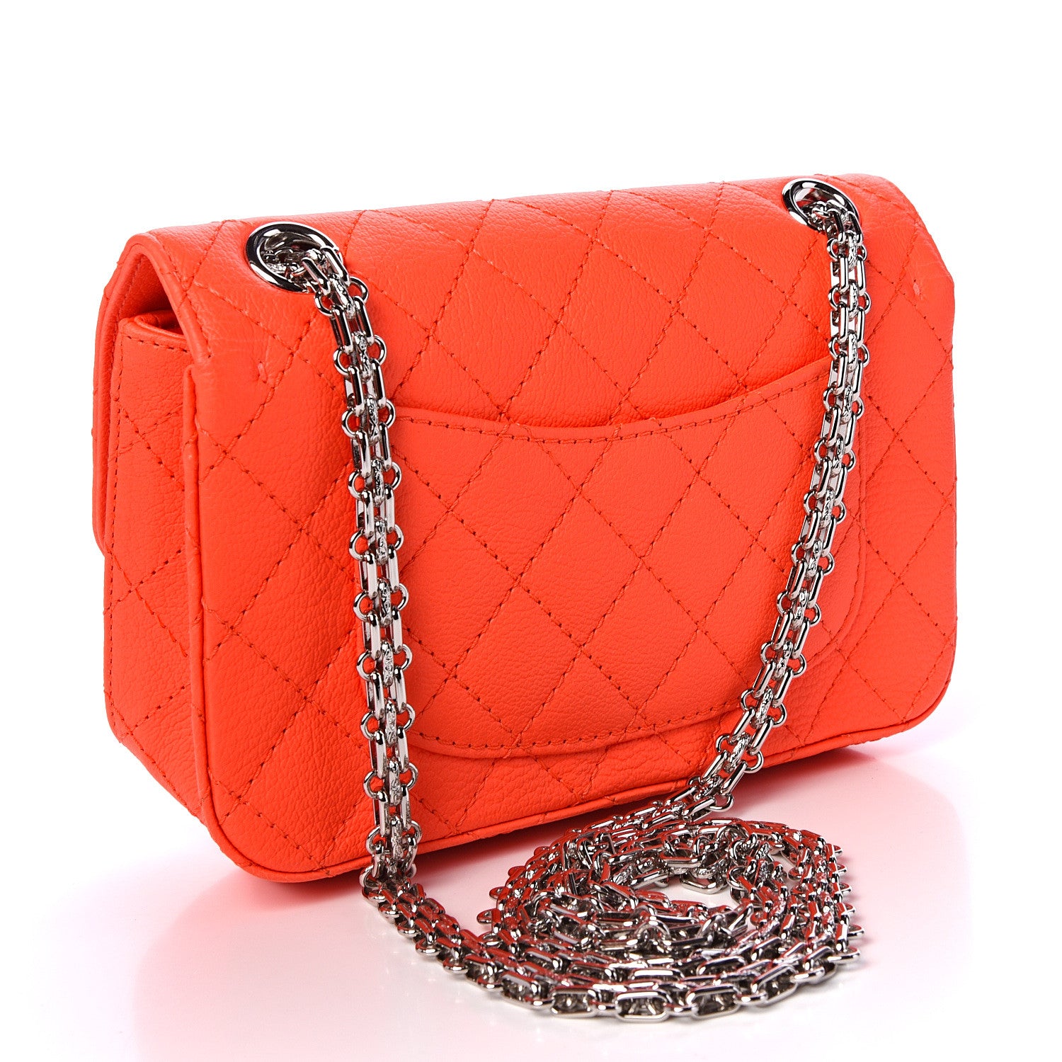 Chanel Goatskin Quilted 2.55 Reissue Mini Flap Orange 2 of 10