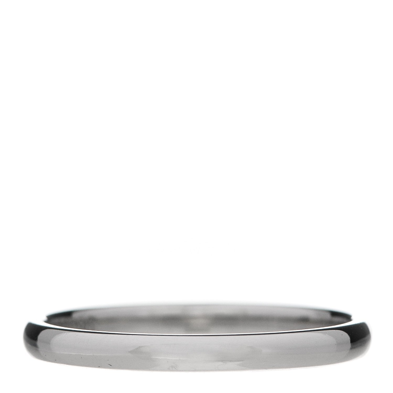 Van Cleef & Arpels Platinum Tapered 2mm Wedding Band Ring 51 5.75 1 of 5