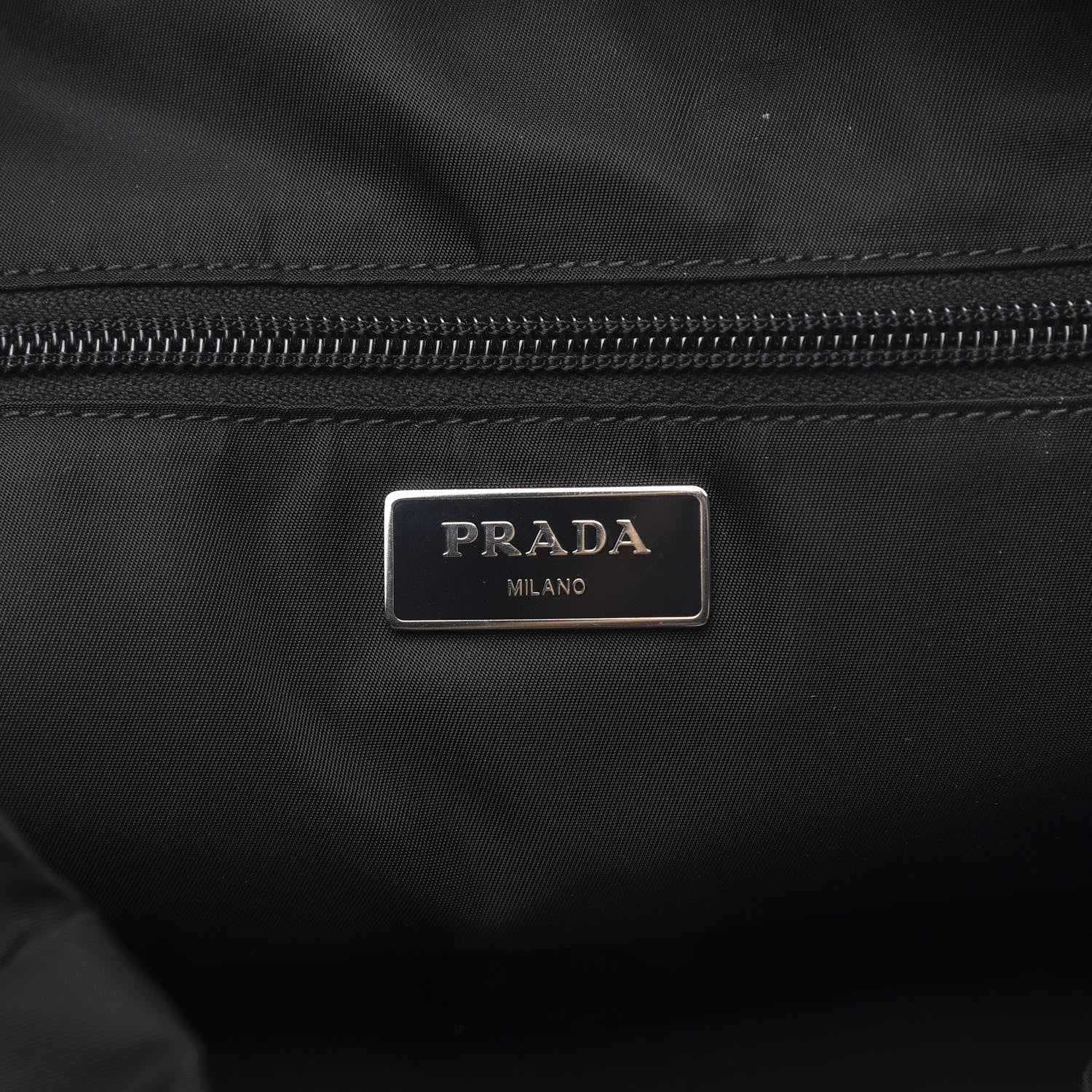 Prada Tessuto Hibiscus Print Double Buckle Backpack Black Rosso 5 of 7