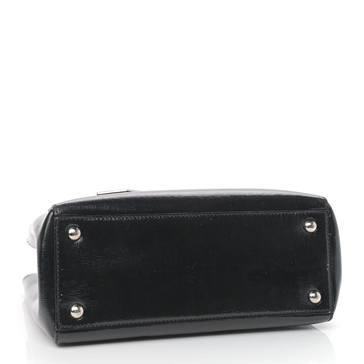 Patent Vitello Elite Petite 2Jours Tote Black