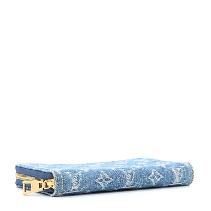 Louis Vuitton Monogram Denim Zippy Wallet NM Blue 4 of 7