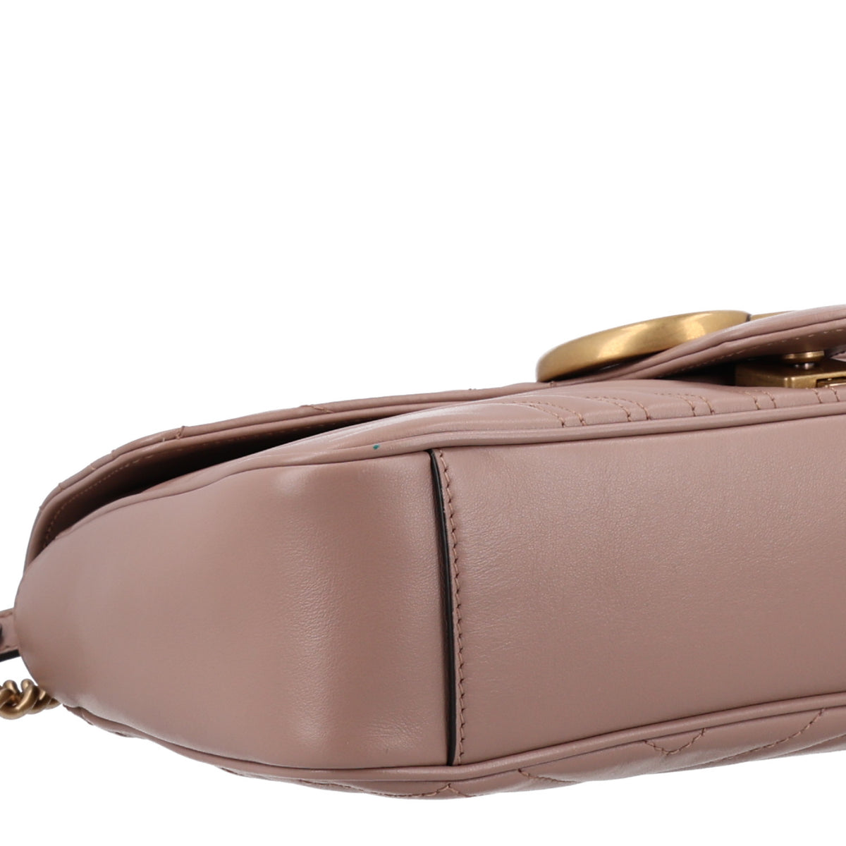 Gucci Calfskin Matelasse Medium GG Marmont Shoulder Bag Porcelain Rose 17 of 19