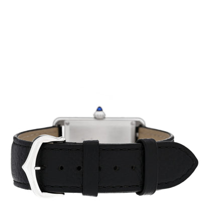 Cartier Stainless Steel Calfskin 25mm Must de Cartier Tank Quartz Watch 3 of 6
