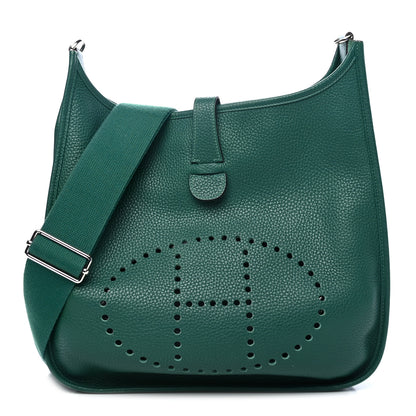 Hermes Taurillon Clemence Evelyne III GM Malachite 1 of 4