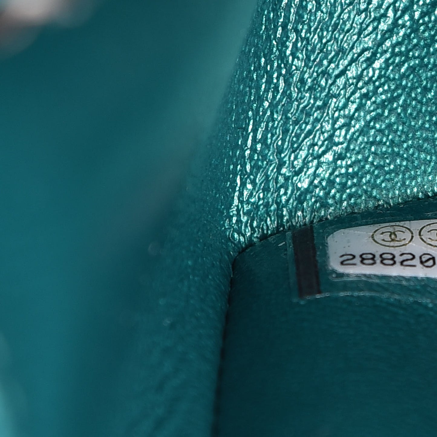 Metallic Sheepskin Quilted 2.55 Reissue Mini Flap Green