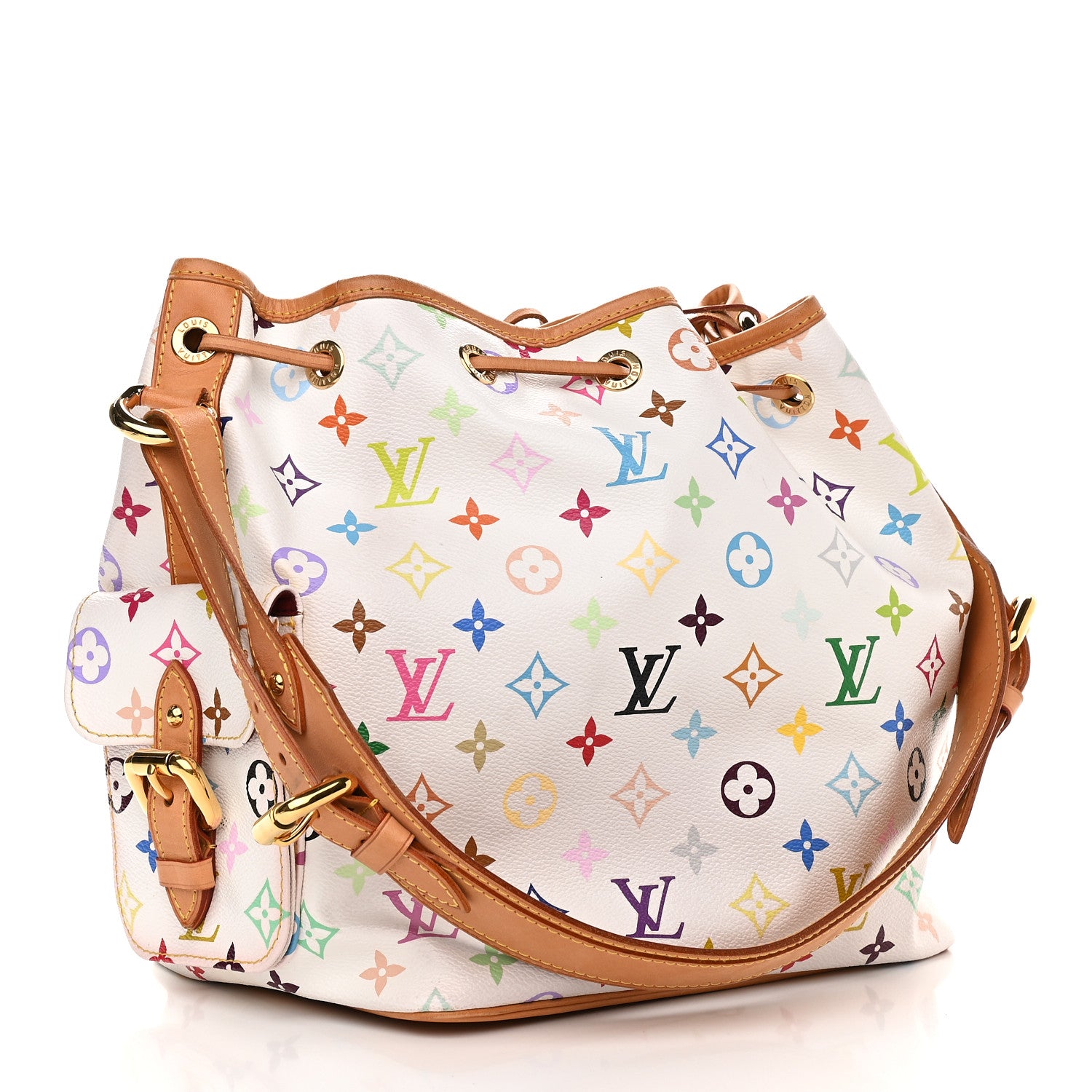 Louis Vuitton Monogram Multicolor Petit Noe White 3 of 10
