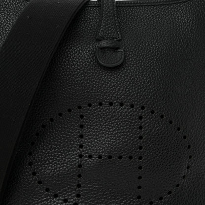 Hermes Taurillon Clemence Evelyne III PM Black 8 of 12