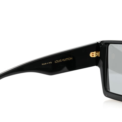 Louis Vuitton Acetate Swarovski Crystal Cyclone Sunglasses Z1578E Black 5 of 8