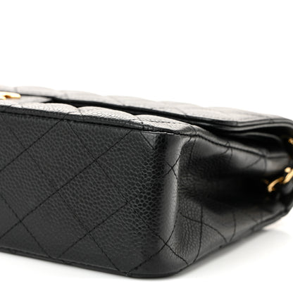 Chanel Caviar Quilted Medium Double Flap Black 10 of 10