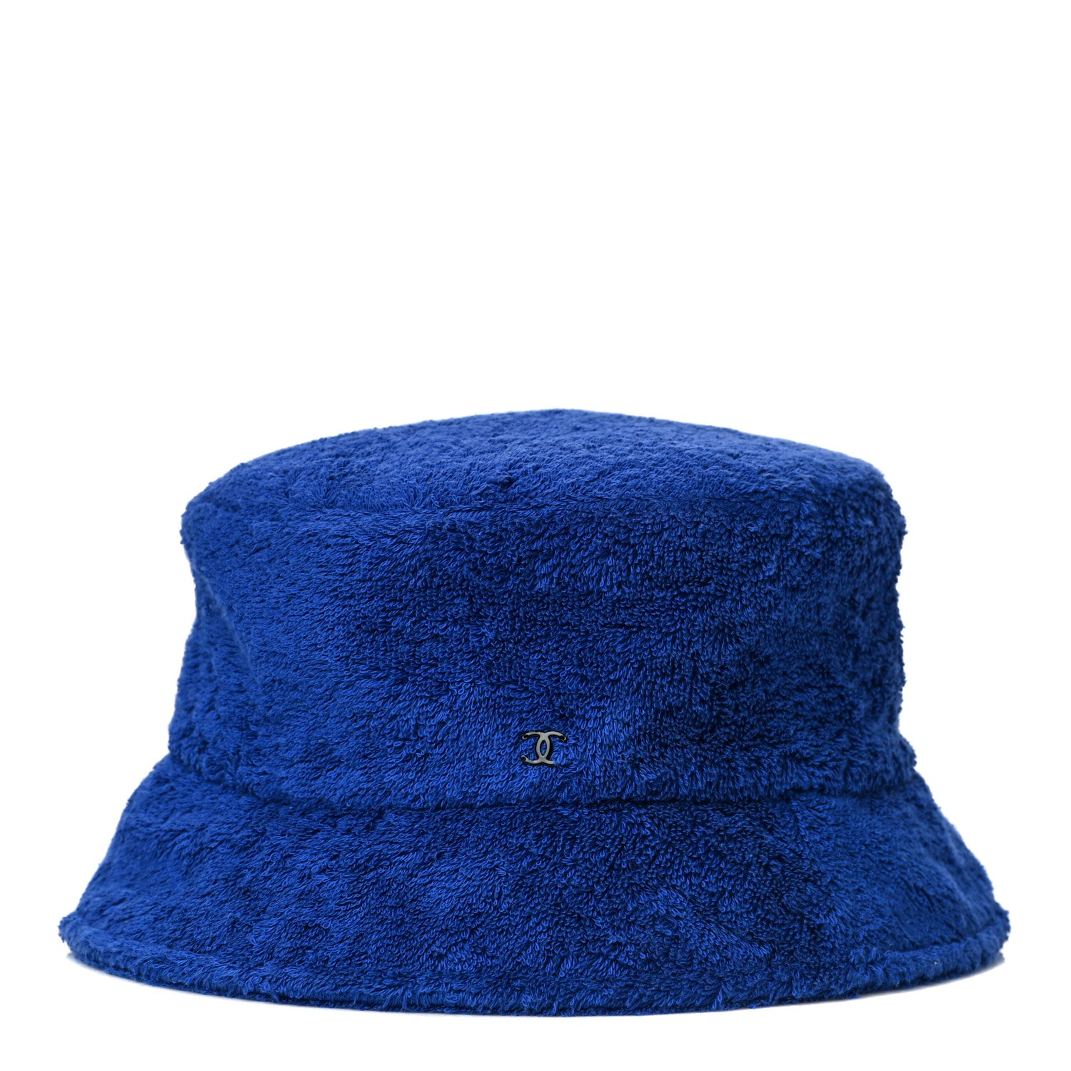 Chanel Cotton Terrycloth CC Bucket Hat M Blue 1 of 9