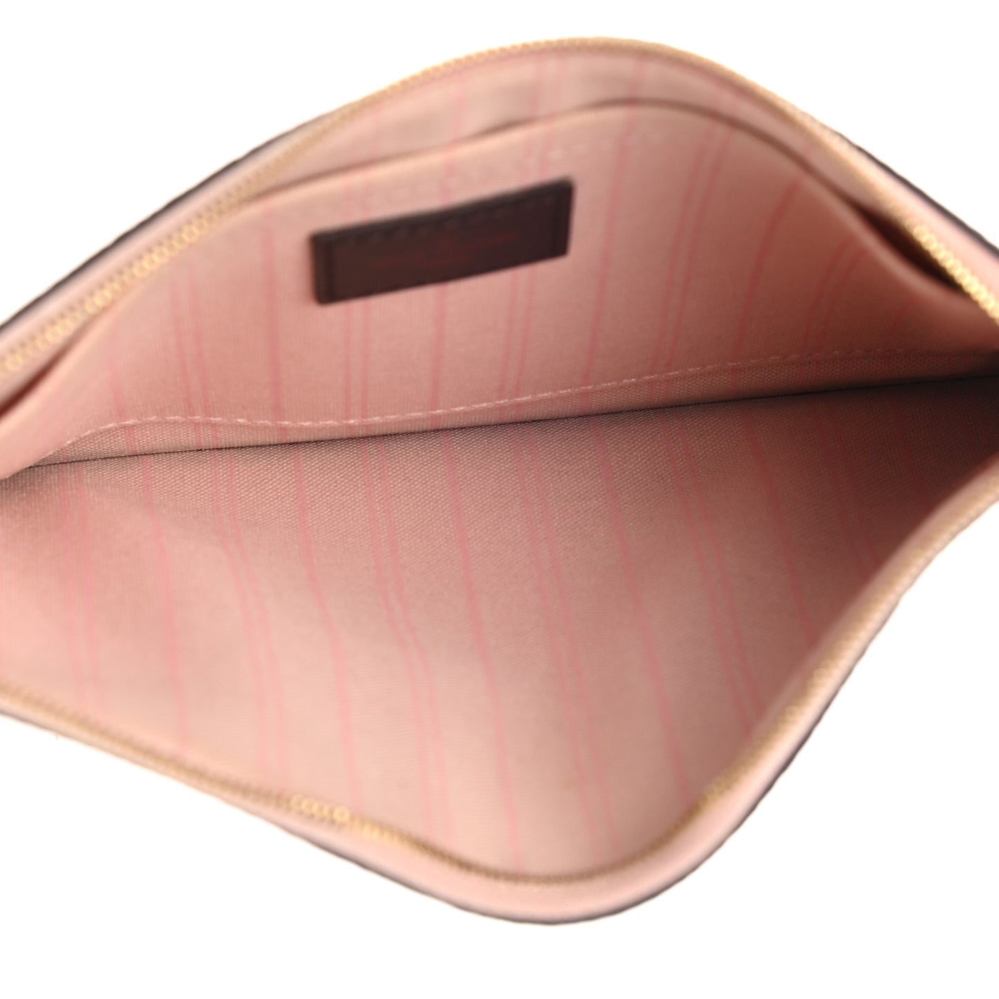 Damier Ebene Neverfull MM GM Pochette Rose Ballerine