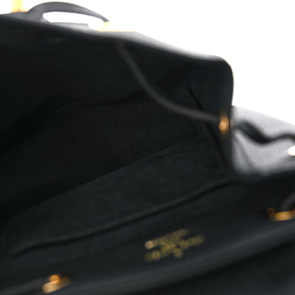 Louis Vuitton Calfskin Lockme Mini Backpack Black 5 of 10