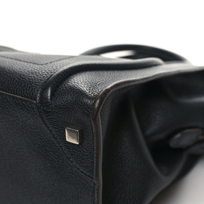 Celine Drummed Calfskin Mini Luggage Black 9 of 11